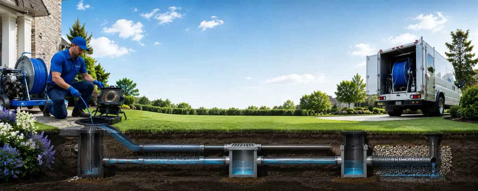 Outdoor drain cleaning information for Wyocena, WI